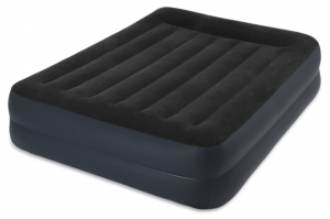 64124 Надувная кровать Pillow Rest Raised Bed 152х203х42см с подголовником, встроенный насос 220V